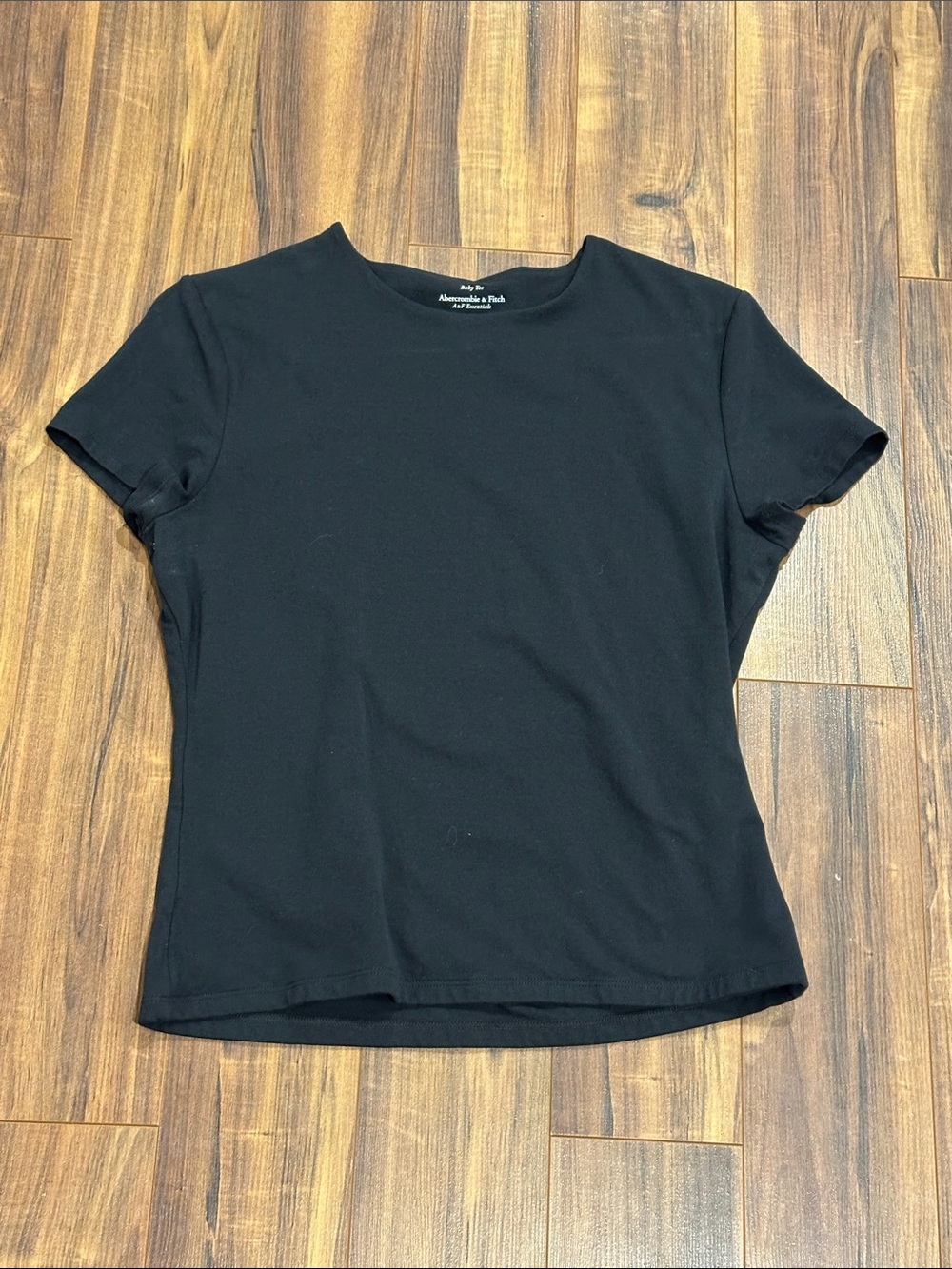 Abercrombie & Fitch Black Short Sleeve Baby Tee